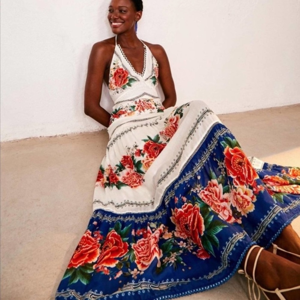 Farm Rio Manuela Floral Maxi Dress
